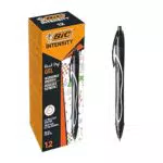 BIC Intensity, Gel-Ocity Quick-Dry, Penne Nere Gel, Punta Media 0.7mm