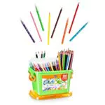 BIC Kids, My Colouring Box, Colori per Bambini, Set Colore con 60 Matite Colorate + 60 Pennarelli Colorati