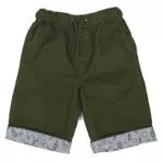 Bienzoe Ragazzi Elastico Vita Cotone Pantaloncini Verde 14