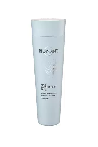 Biopoint Hair Lamination - Shampoo Lucentezza 3D, per Capelli Sfibrati e Danneggiati