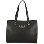 Borsa donna shopping Liu-jo Thilini tote L ecopelle nero BS23LJ03 AA3250 Grande