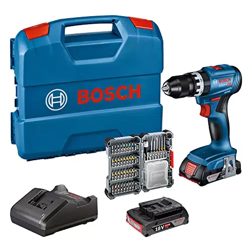 Bosch Professional 18V System Trapano Avvitatore con Percussione a Batteria GSB 18V-45 - Amazon Exclusive
