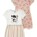 C&A Bambine Vestito Confezione da 2|Confezione Multipla Minnie Maus Rosa 68