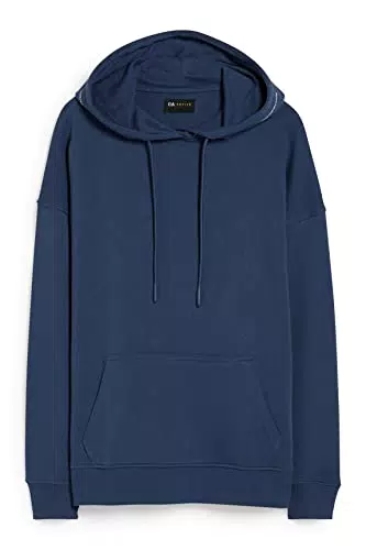 C&A Donna Felpa con Cappuccio Blu Scuro M