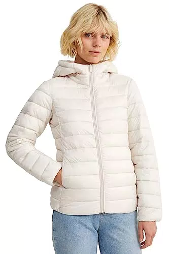 C&A Donna Giacca trapuntata crema 46