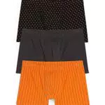 C&A Uomo Boxer Aderenti Confezione da 3|Confezione Multipla Arancione S