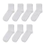 C&A Uomo Calzini alle caviglie Confezione da 7|Confezione multipla bianco 39-42