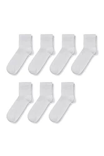 C&A Uomo Calzini alle caviglie Confezione da 7|Confezione multipla bianco 39-42
