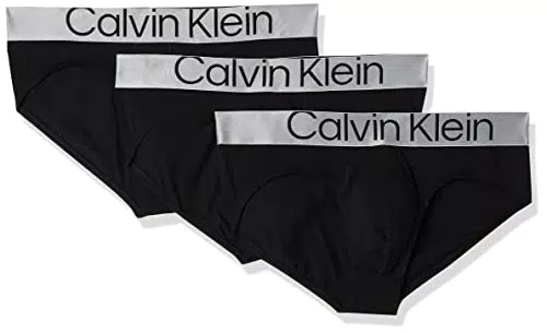 Calvin Klein Hip Brief 3pk Intimo, Black 242124, S Uomo