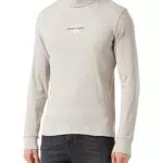 Calvin Klein Jeans Maglietta Maniche Lunghe Uomo Freefit Collo Alto
