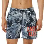 Calvin Klein Medium Drawstring-Print 871, Uomo, Ip Palm Collage Black Aop