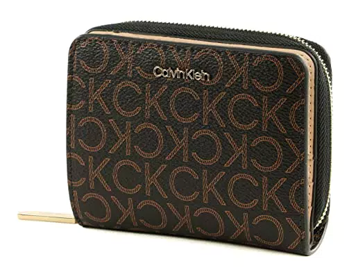 Calvin Klein Portafoglio Donna Ck Must Z/A Wllt W/Flap Medium Mono Piccolo