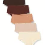 Calvin Klein Slip Bikini Modellanti Donna Confezione da 5 Cotone Elasticizzato