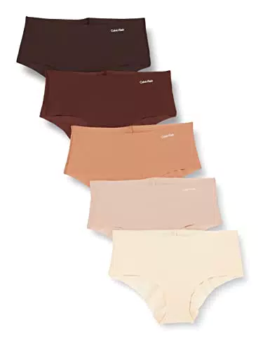 Calvin Klein Slip Bikini Modellanti Donna Confezione da 5 Cotone Elasticizzato