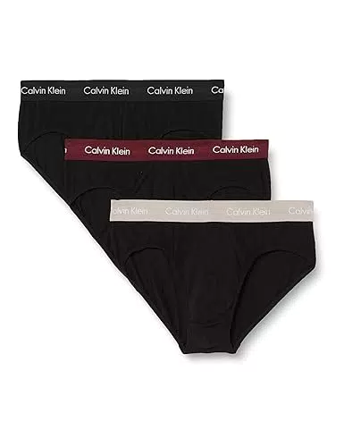 Calvin Klein Slip Hipster Uomo Confezione da 3 Cotone Elasticizzato