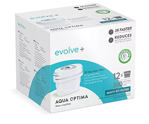 Cartuccia filtro acqua Aqua Optima - Confezione da 12 Evolve+