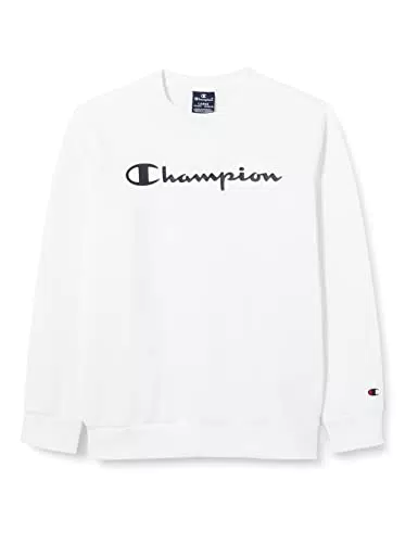 Champion Legacy Classic Logo, Felpa Bambini e ragazzi, bianco, 13/14 anni
