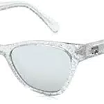 CHIARA FERRAGNI CF 1020/s Sunglasses, MXV/T4 Glitter Slvr