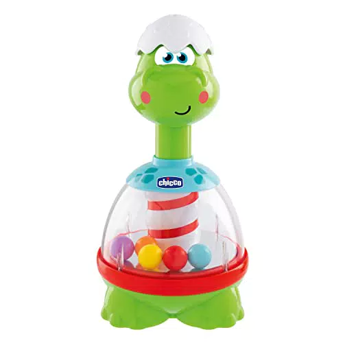 Chicco Dino Trottolino, Trottola Bambini con Sfere Colorate