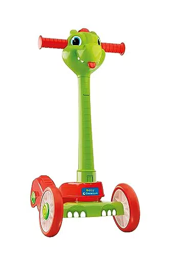 Clementoni- Baby Dragon Push Scooter-Monopattino Bambino 2 Anni con 3 Ruote