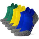 Closemate 6 Paia Calzini Sportivi Uomo Corte Cotone Traspiranti Terry Ammortizzata Compressione Antiscivolo Calzini Alla Caviglia Adatti