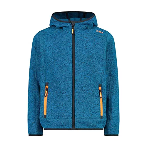 CMP - Giacca in Knit-Tech da bambini con cappuccio fisso