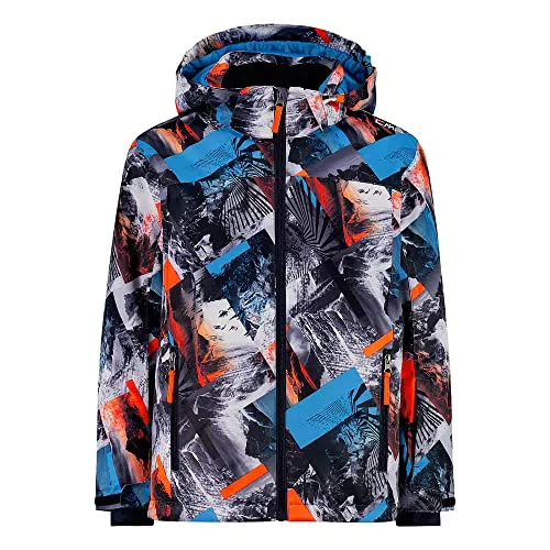 CMP - Giacca sci in twill da bambini con cappuccio removibile