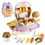 colmanda Zaino Portatile Giocattolo da Cucina, Puzzle Cucina Giocattoli Set