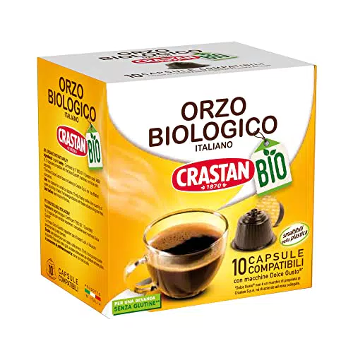 CRASTAN 1870, 10 Capsule, 1 Box da 10 Capsule di Bevanda al Gusto Orzo Biologico