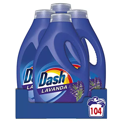 Dash Detersivo Liquido Lavatrice, 104 Lavaggi, Lavanda