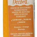 Decora 0310172 Pasta Di Zucchero Arancio 100 G