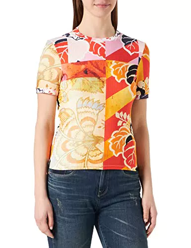 Desigual TS_Baton Rouge T-Shirt, Multicolor, XS da Donna
