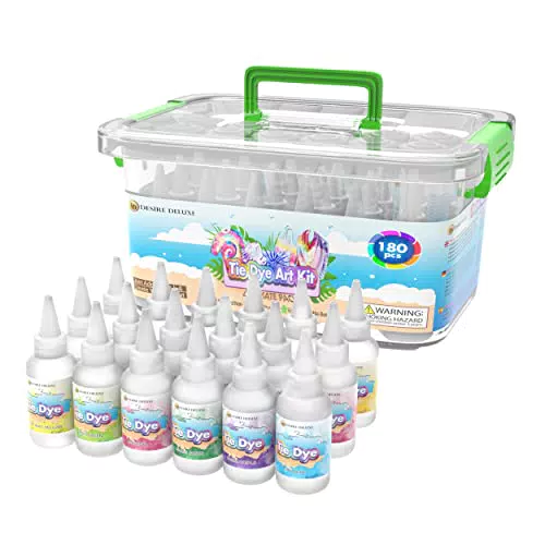 Desire Deluxe - Kit di Tie Dye - Set di 18 Colori per tingere Tessuti