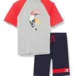 Diadora JB.Set SS Sport Art, Light Middle Gray Melange