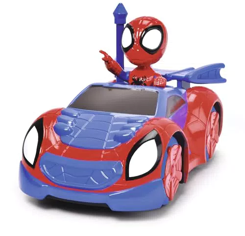Dickie- Radiocomando Spidey Web Crawler, 203225000, 3 anni