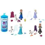 Disney Frozen - Snow Color Reveal, Bambola con 6 sorprese tra cui un personaggio