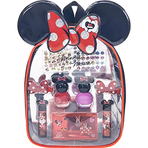 Disney Minnie Mouse - Townley Girl per ragazza Set di sacchetti regalo per trucco cosmetico include lucidalabbra