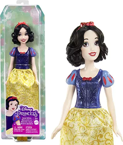 Disney Princess - Biancaneve bambola con capi e accessori scintillanti ispirati al film
