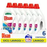 Dixan Detersivo Lavatrice Liquido Color, confezione da 126 lavaggi