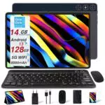DMOAO Tablet 10 Pollici con 14GB RAM+128GB ROM, grigio