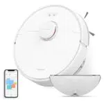 Dreame D9 Max Robot Aspirapolvere Lavapavimenti con Mappatura 4000Pa Navigazione LDS Polvere Fino 570ml Mappatura Multilivello Controllo App&Alexa Aspirazione Tappeti Peli Animali Bianco