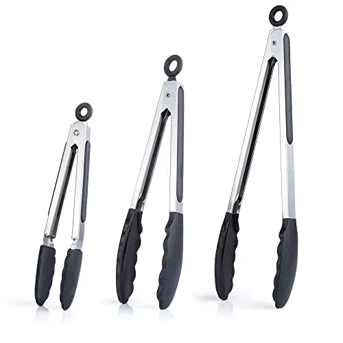 Dreamhigh Pinze da cucina, pinze per barbecue, set di 3