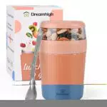 Dreamhigh Porta Yogurt, 500+250 ml Tazza di Muesli Plastica ABS di Alta Qualità