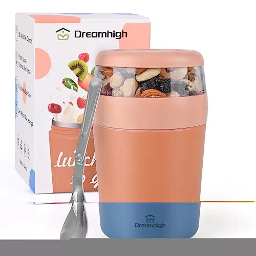 Dreamhigh Porta Yogurt, 500+250 ml Tazza di Muesli Plastica ABS di Alta Qualità