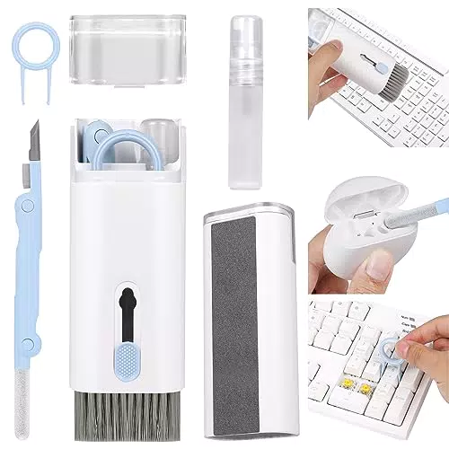 Dreamhigh Pulisci Tastiera PC 7 in 1, Spazzola di Pulizia per Tastiera