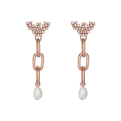 Emporio Armani Orecchini Da Donna Alla Moda, Lunghezza: 60mm