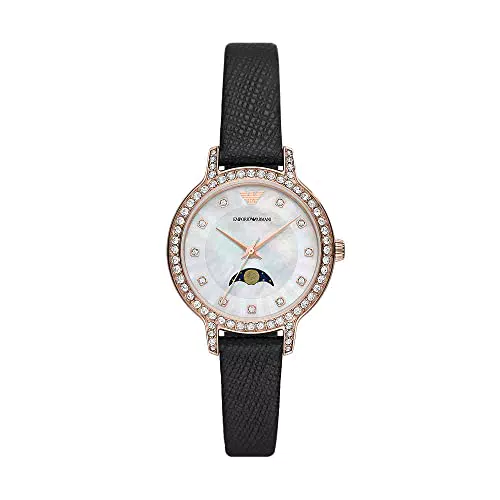 Emporio Armani Orologio da donna, movimento a fasi lunari