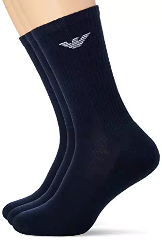 Emporio Armani Uomo 3-pack Medium Socks Sporty Terrycloth Confezione da 3 calzini medi