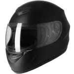 Favoto Casco moto integrale per Adulti Approvato ECE Caschi Traspiranti Protezione di Sicurezza M Nero