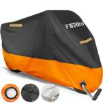 Favoto Telo Coprimoto 210D, 245x105x125cm (Nero Arancione)